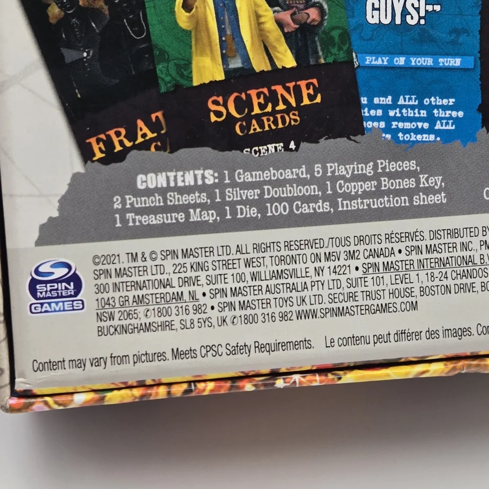 The Goonies Board Game Spin Master 2021 COMPLETE (2-4 Players 10+)